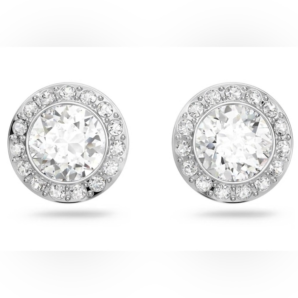 Swarovski Sparkling Silver Crystal Earrings